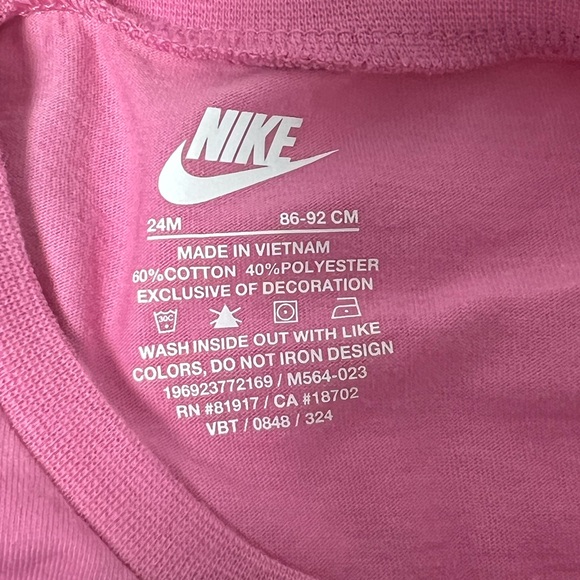 Nike set pink and Black shoo size 24 months - Picture 4 of 4